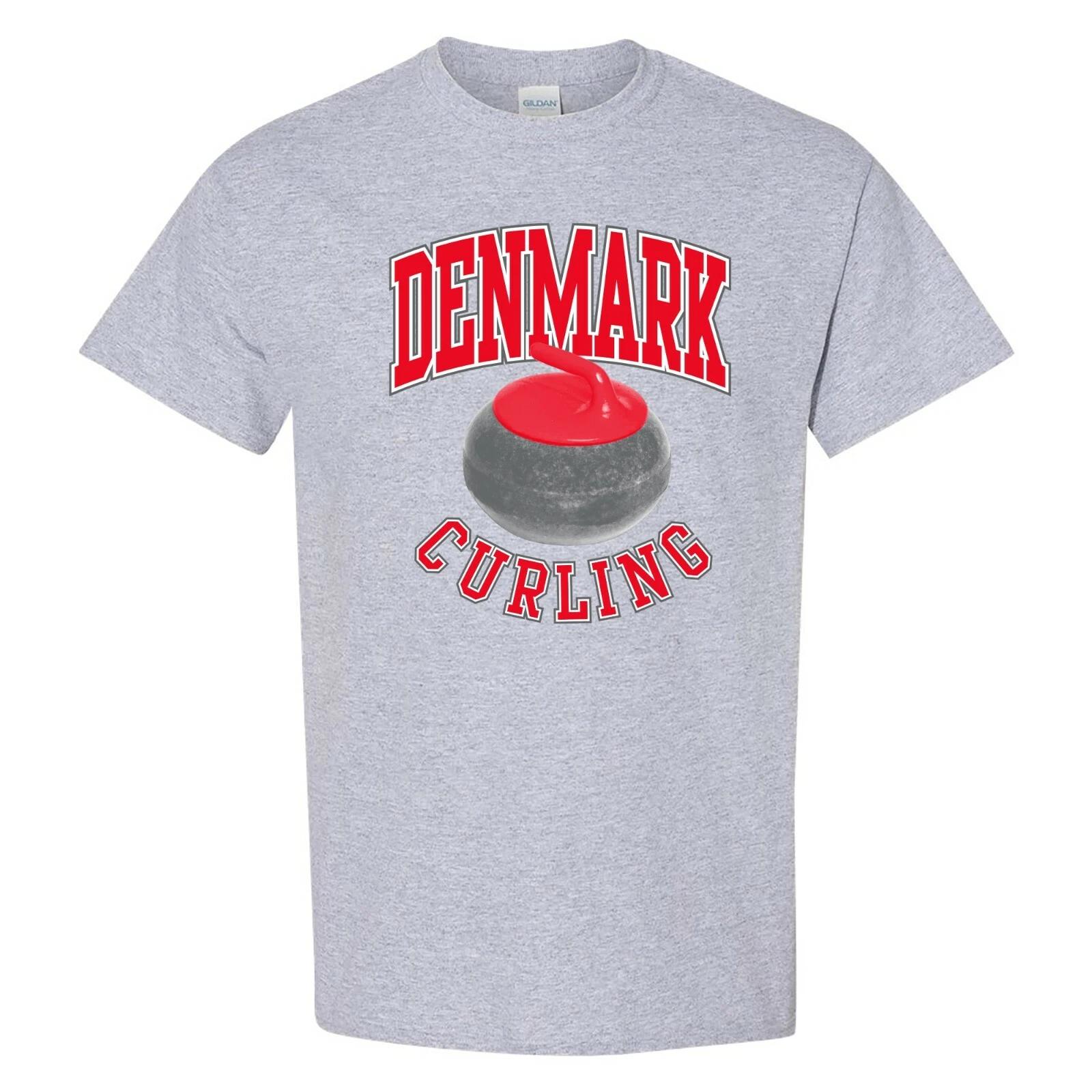 

Denmark Curling - GAMES NATIONAL SPORTS TEAM T-Shirt - Sport Grey S