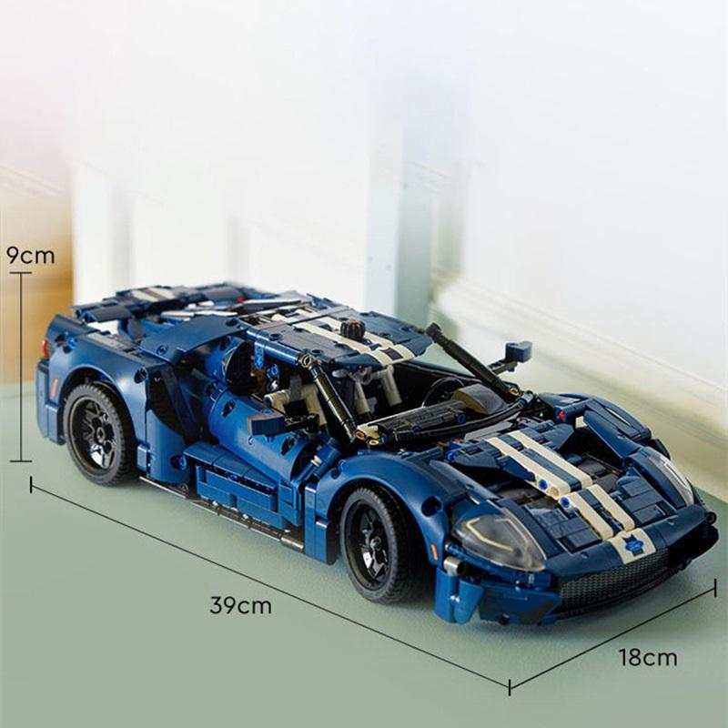 MINISO Inventory Technology Ford GT Sports Car Building Block Model Suitable for Children's Building Blocks Birthday Gift Set