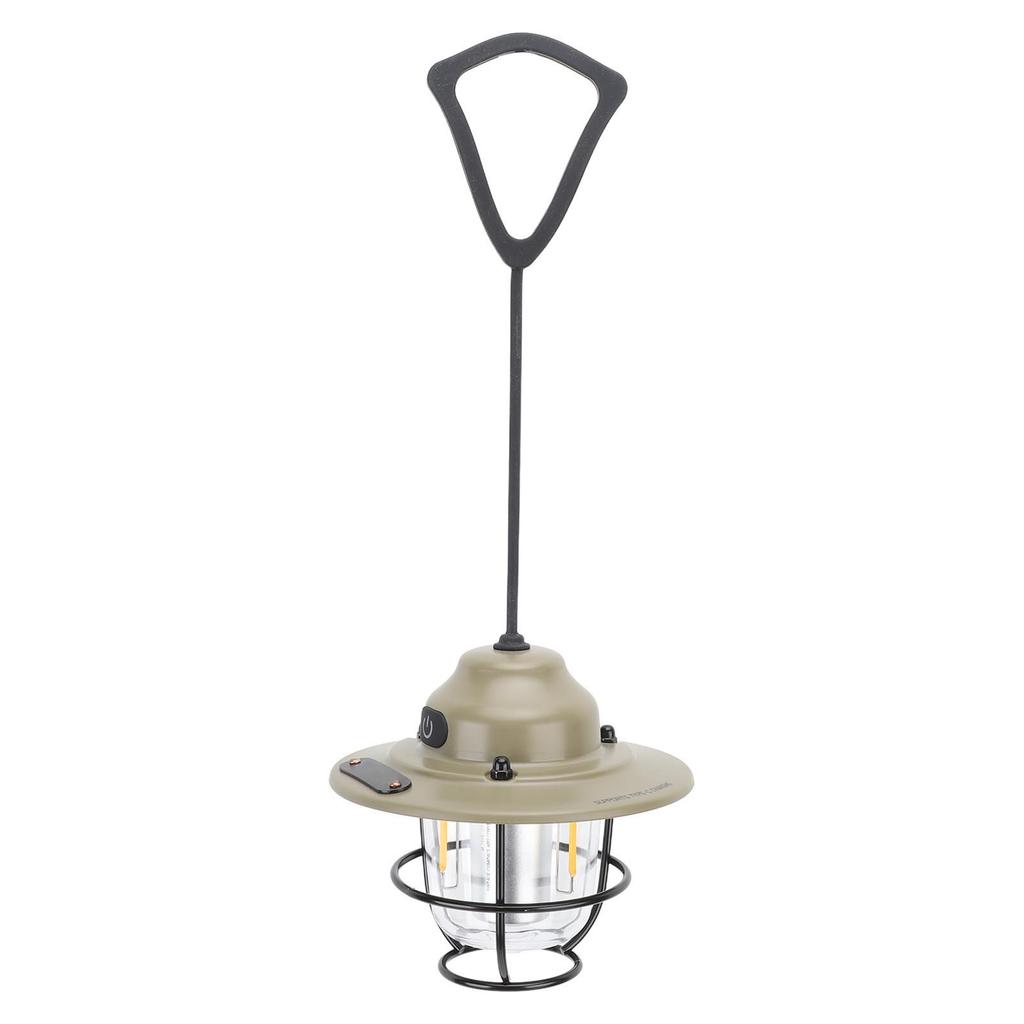 Lanterna da campeggio a LED Impermeabile 1200MAH 2.0W Dimmerazione continua Vintage Ricaricabile Lanterna da campeggio per escursionismo pesca