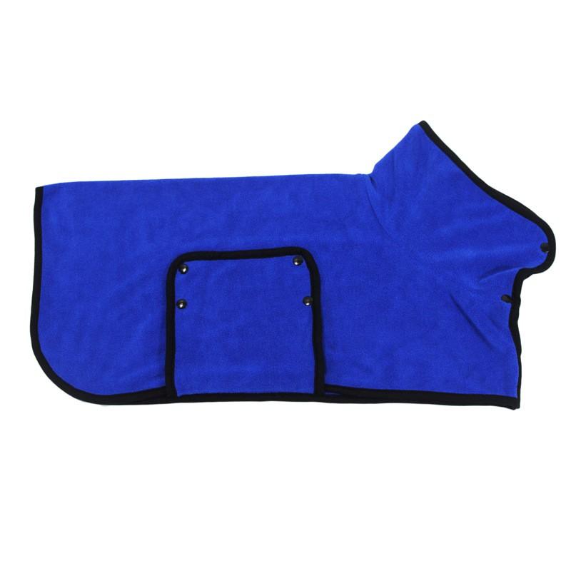 Pet Bath Robe With Hood Absorbent Quick-Dry Towel Coat Large Dogs Like Alaskan Malamute Golden Retriever
