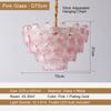 French Style LED Flower Pendant Light - Modern Glass Hanging Lamp for Living Room, Dining Room & Bedroom Home Decor