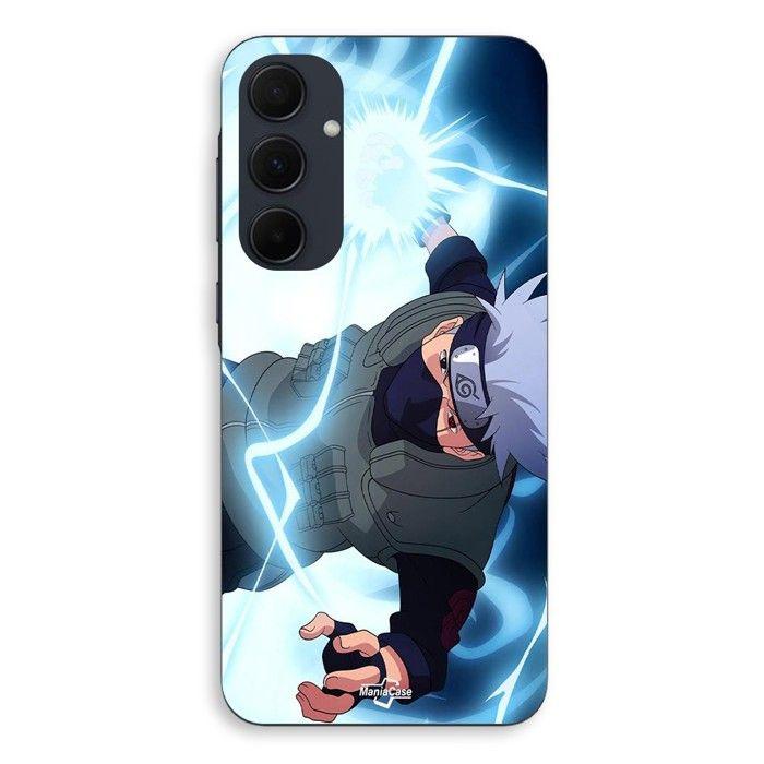 Coque de téléphone - MANIACASE - Samsung galaxy A55 - Silicone - Souple - Naruto masque pouvoir