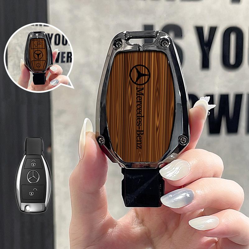 CRI1Car Key Case Cover Key Bag Accessories For Mercedes Benz A B C S Class AMG GLA CLA GLC W221 W204 W176 W205 Shell Fob Keychain