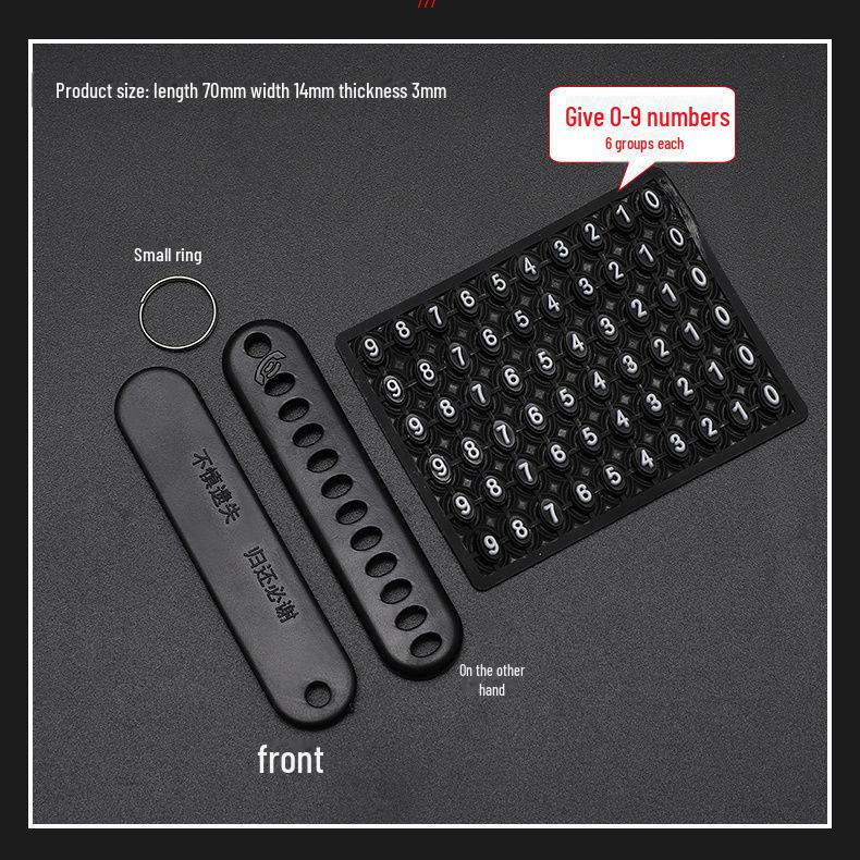 Braided Rope Keychain for Men and Women, Number Plate Anti-Lost Key Chain for Car and Phone.