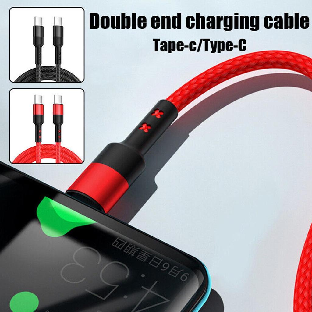 USB C To USB C Braided 100W 5A PD Braided USB For Iphone Charging Cable 100W Cable W8W8