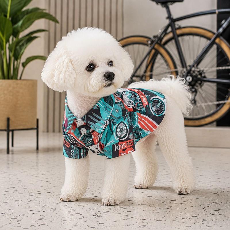 Lightweight Pet Shirt Dogs Cats - Hawaiian Print Cotton Tee XS To 4XL Breathable Casual Wear