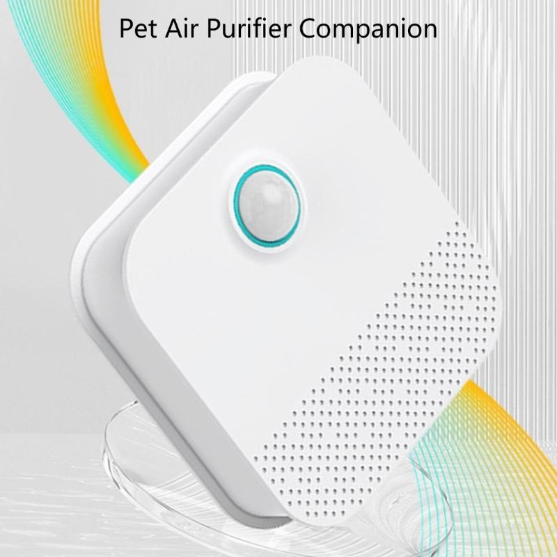 Automatic Cats Litters Box Deodorizer Wireless Rechargeable Air Purifiers With Intelligent motions Sensors Quiet Operate