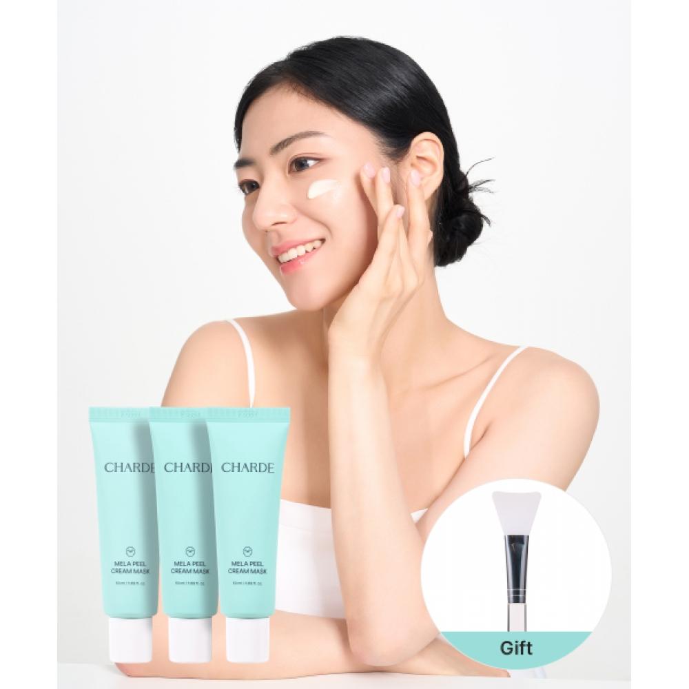 3 Charde Melaphil Cream Masks 50ml  + 1 Silicone Brush Included NONE