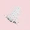 50 Pieces Cotton Candle Wicks Clean Flame Pre-Tabbed Wicks Cotton Candle Wick Smokeless Easy To Use for Beginners