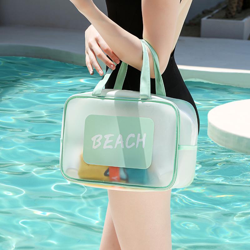 Waterproof Sports Swim Bag with Wet/Dry Compartments, Large Capacity Beach & Yoga Fitness Bag