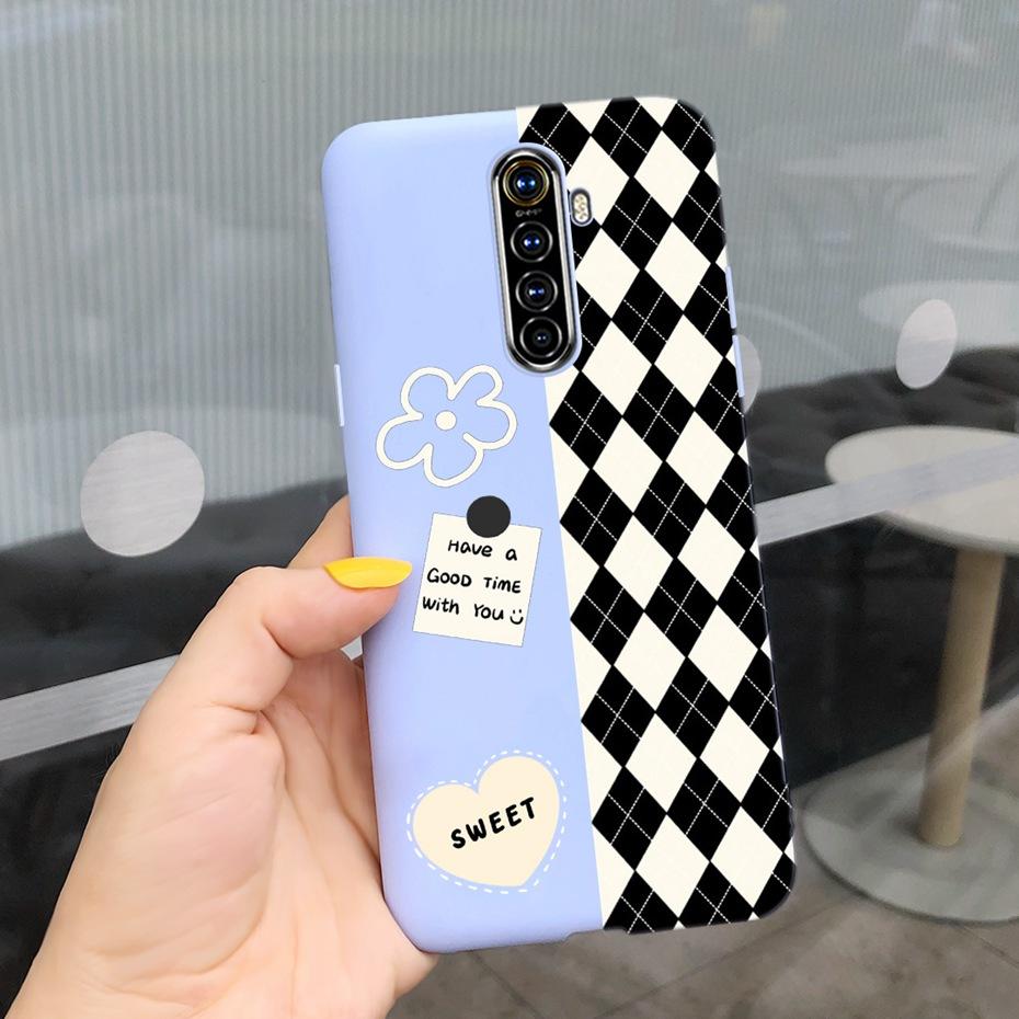 For Realme X2 Pro Phone Case Realme XT X2 Lovely Printing Candy Color Silicone Back Cover For RealmeX2 X 2 Pro XT Soft TPU Coque