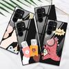 Cartoon Phone Case For Samsung Galaxy S22 Plus Ultra Cute Duck Glass Cases For Galaxy S20 Fe S21ultra S23plus S21fe Black Cover