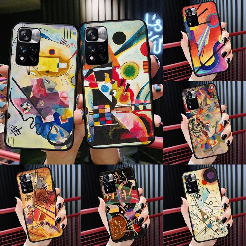 Wassily Kandinsky Abstract Artistic Case For Xiaomi Redmi Note 14 13 11 9 10 12 Pro 9S 10S 11S 12S Redmi 10C 12C 13C 14C Cover