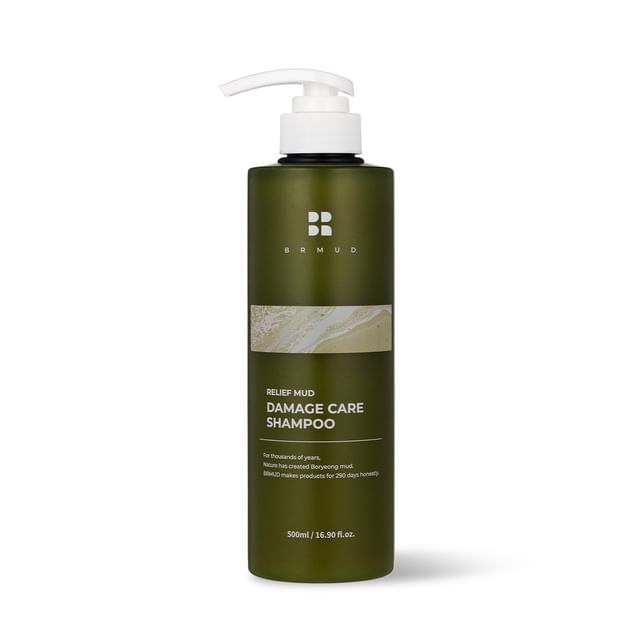 BRMUD - Шампунь для восстановления поврежденных волос с глиной 500ml