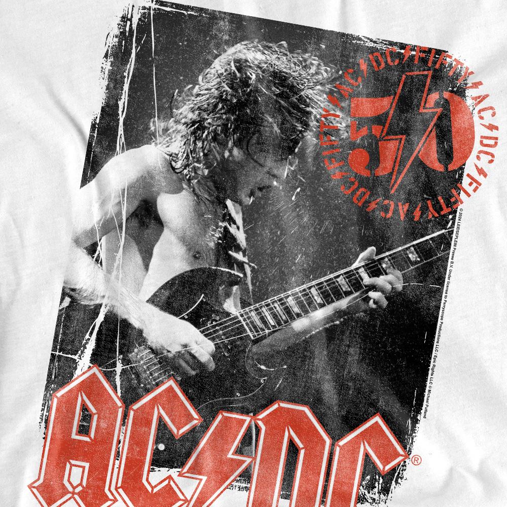 AC/DC Unisex Adult Stamp Poster T-Shirt