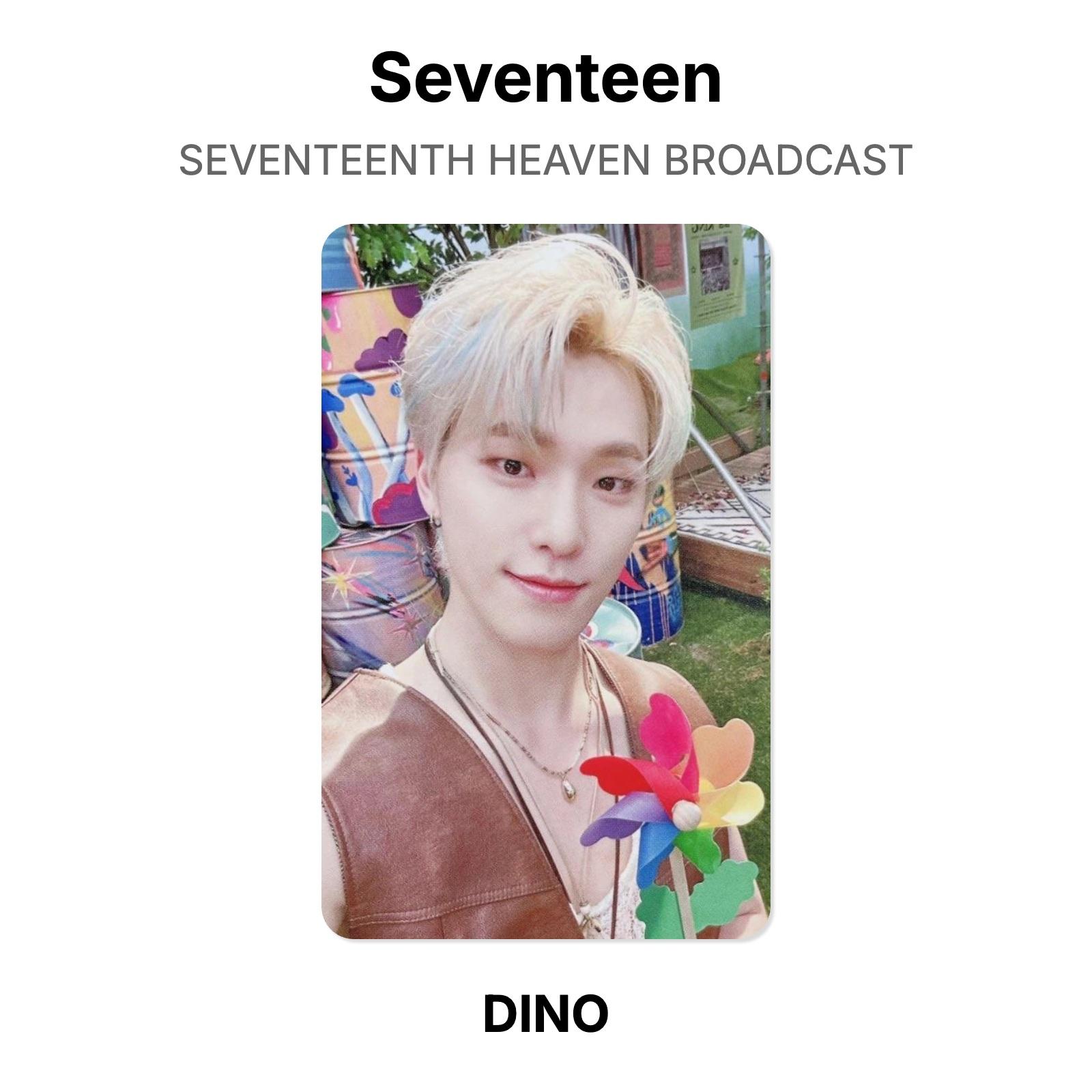 Seventeen SEVENTEENTH HEAVEN BROADCAST Official Photocard DINO