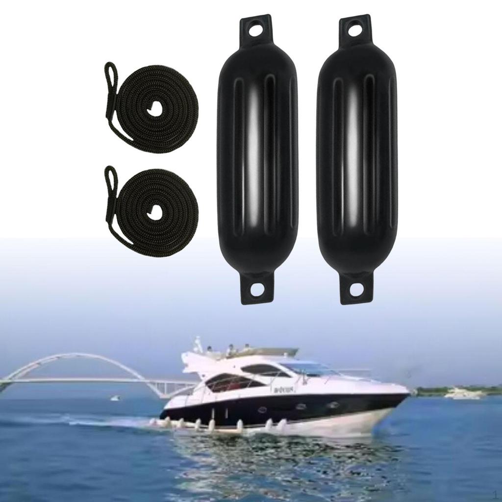 2 Pieces Boat Fenders Anti Collision Inflatable Bumpers for Sailboats