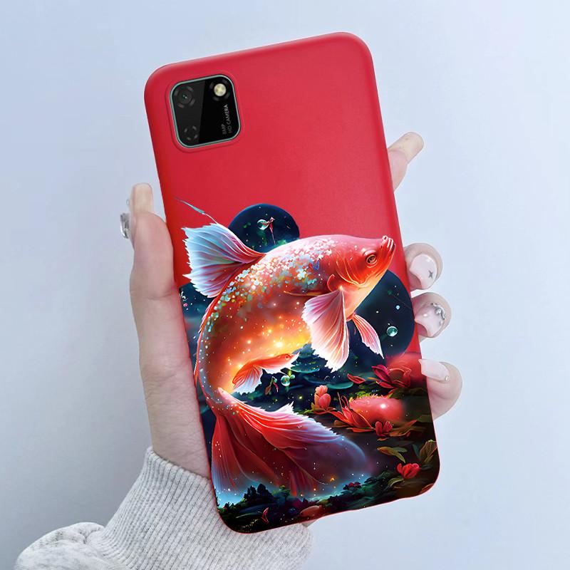 For Huawei Y5p Phone Case DRA-LX9 Butterfly Flower Girl Design Soft Silicone TPU Back Housing for Honor 9S HuaweiY5p Y 5p Covers
