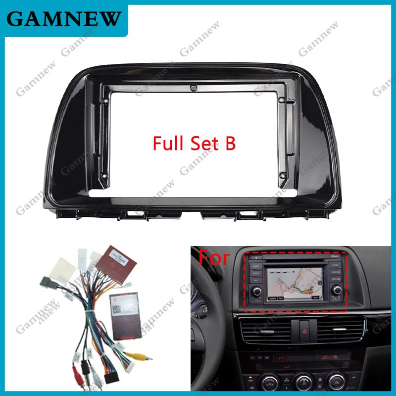 9 Inch Car Frame Fascia Adapter Canbus Box For Mazda CX-5 CX5 2015-2018 Android Big Screen Radio Audio Dash Fitting Panel Kit