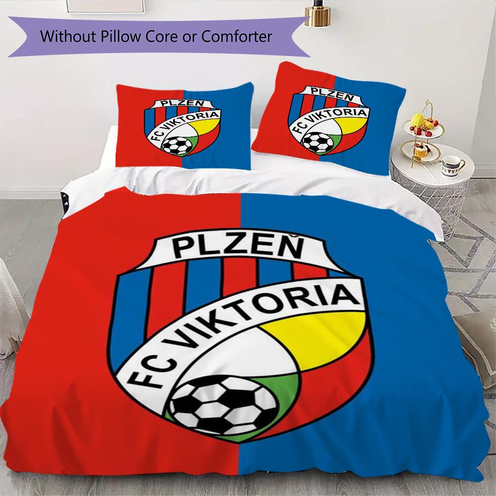 Viktoria Plzen Pattern Bedding uilt Set uilt Cover Pillowcase Home Decoration Birthday Gift (1 * duvet cover + 2 * pillowcase without core)