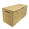 Large Wooden Garden Chest 100X40X50 Cm 200L Storage Trunk