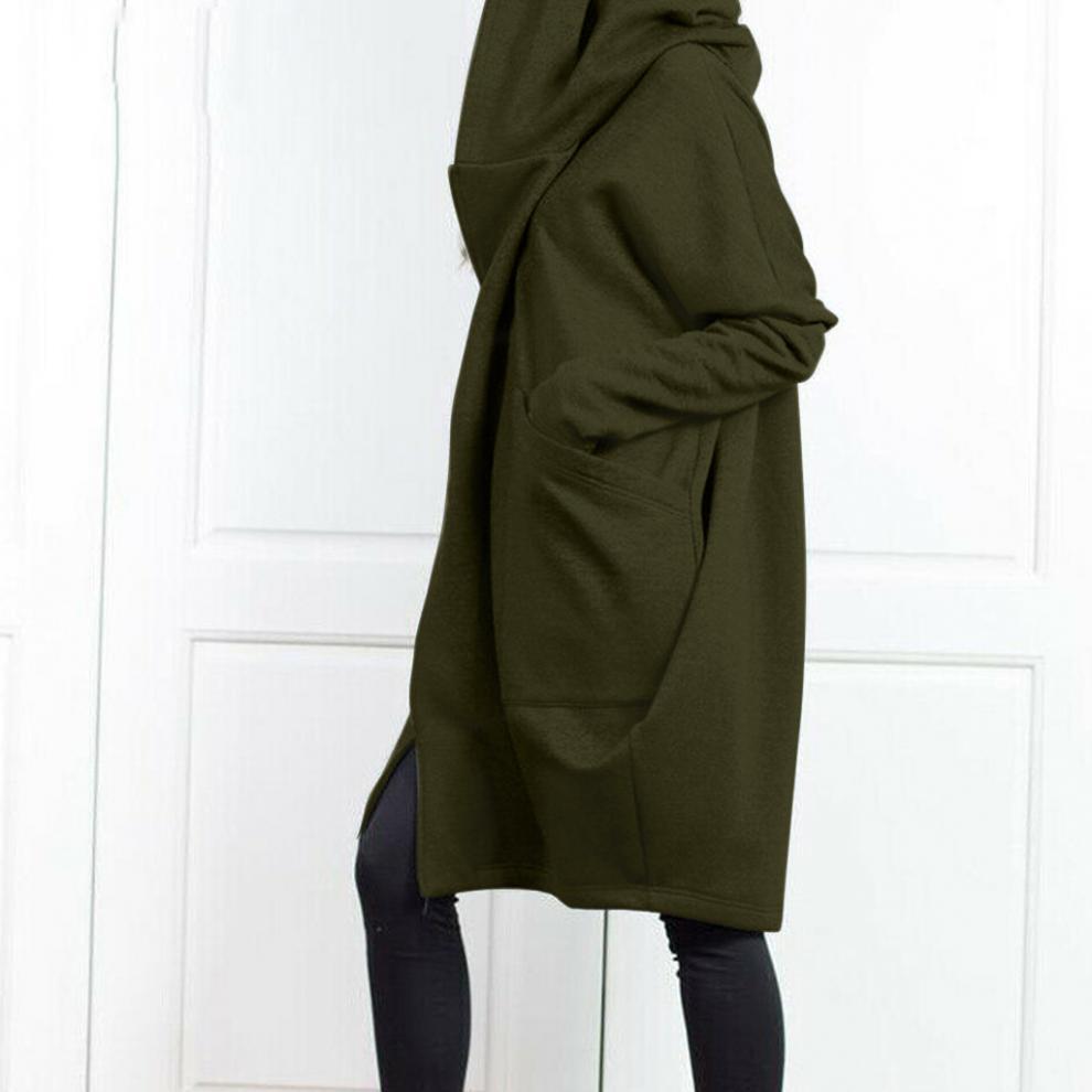Women's 2024 Fast-Selling Zipper Hooded Pocket Sweatshirt, Mid-Length Two-Piece Loose Jacket