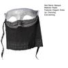 Masquerade Masque with Mesh Veil for Men And Women Mardi Gras Cosplay Masque for Halloween Venetian Ball Party