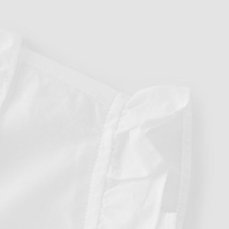 Semir Women's Embroidered Cotton Ruffle Bow Shirt