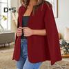 Frühling Herbst Frauen Kragen Split Sleeve Design Mantel Anzug Mantel Büro Dame Einfarbig Vorne Offen Beiläufige Lose Oberbekleidung Tops