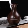 Mini Nawilżacz Powietrza Kształt Wazonika z Drewnianym Wzorem Cichy Zimna Mgiełka USB Biurkowy Dyfuzor do Samochodu Biura Pokoju Sypialni