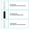 6 Stage 3+3 Home Kitchen Purifier Water Filters With Faucet Tap Household Filtration Set Ultrafiltration Drinking Water Filter System  36 x31x70cm