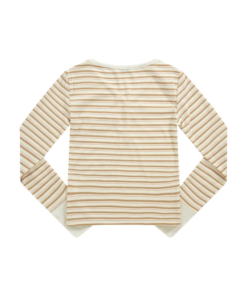 Aejeuon Vatican Stripe Tee/Beige