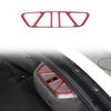 Red Carbon Fiber Rear Tailgate Latch Panel Trim Sticker For Corvette C8 20-25