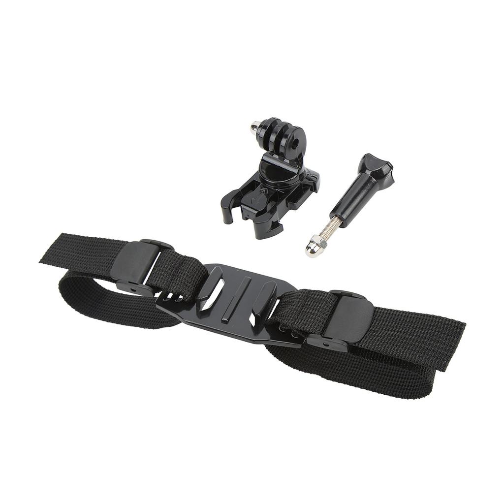 Action Camera Helmet Mount Strap Attachment with Bracket Adapter Base for Hero 9 10 Motion Camera