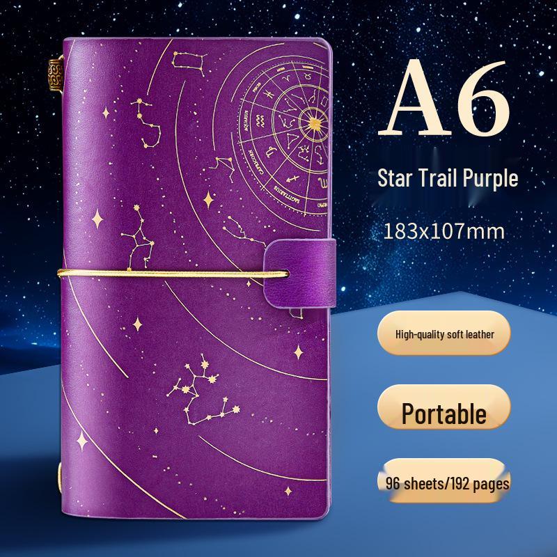 A6 Retro Stamped High-Value Diary and Small Notebook