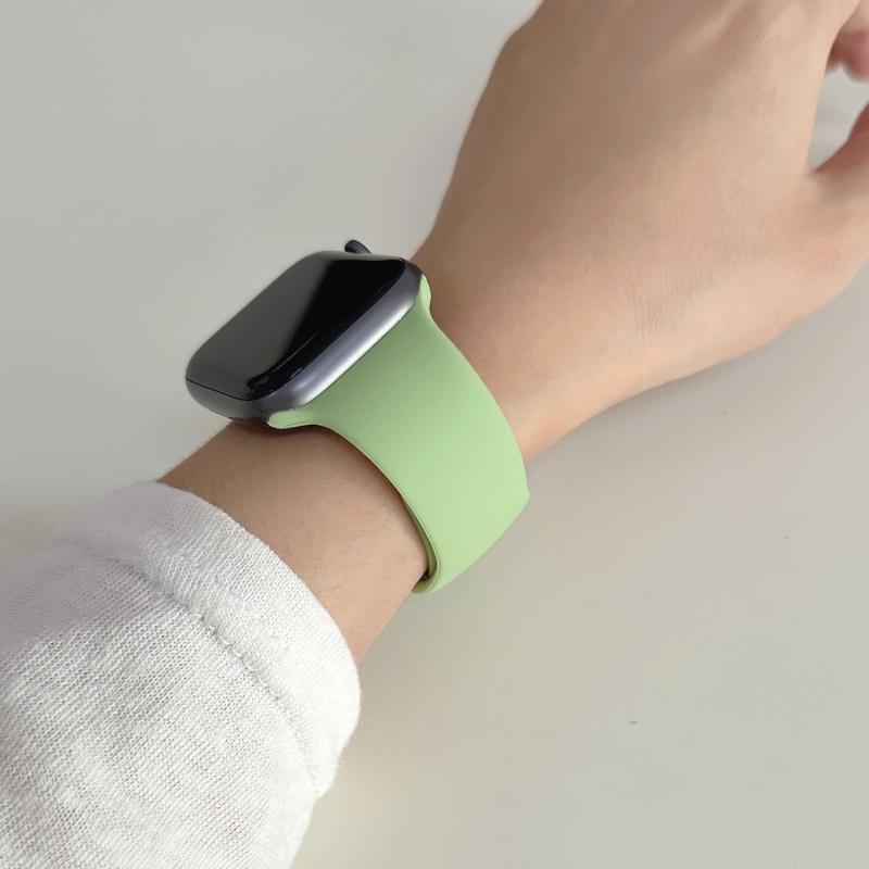 Straps For Watch 10 46 Mm 49mm 44 Mm 45mm 40mm 42mm 41mm 38mm Sport Bracelet iWatch Series 9 8 7 SE Ultra 2 Silicone Band