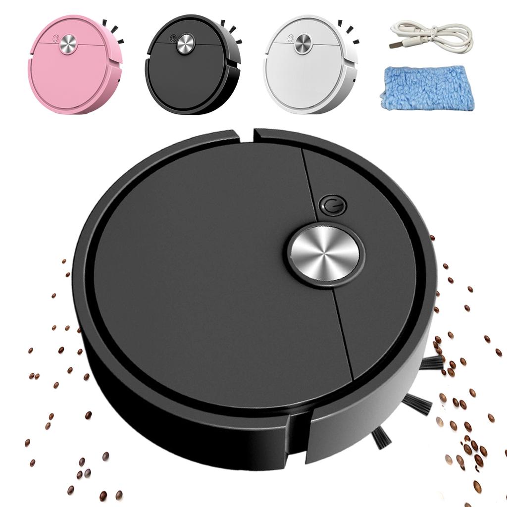 3 In 1 Mini Robots Vacuum Cleaner Automatic Obstacle Avoidance Mini Car Robot Vacuum Easy To Use for Pet Hair&Hard Floor&Carpet
