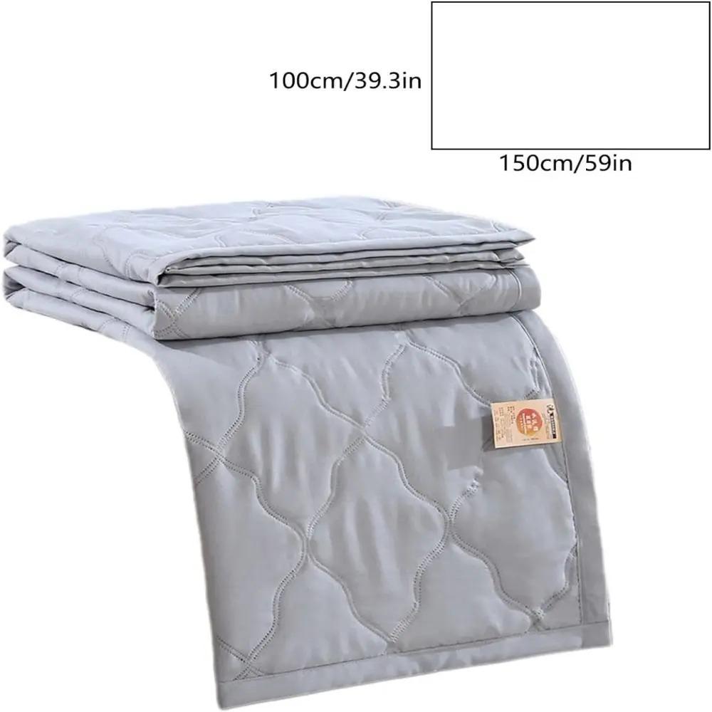 Summer Cooling Blanket Cold Effect Conditioning Quilt Double Sided Skin-Friendly Cooler Quilt Breathable Solid Color Blanket