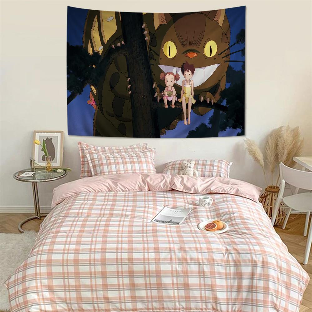 Cartoon My Neighbor Totoro DIY Wall Tapestry For Living Room Home Dorm Decor Wall Art Decor