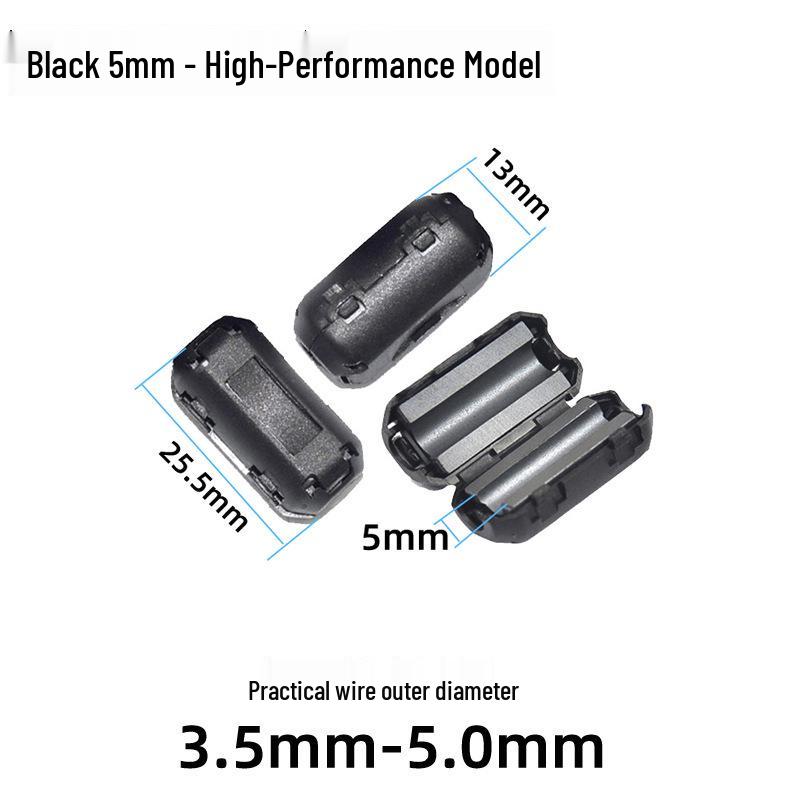 Snap-On Nickel-Zinc Ferrite Core Magnetic Ring for Anti-Interference Shielding
