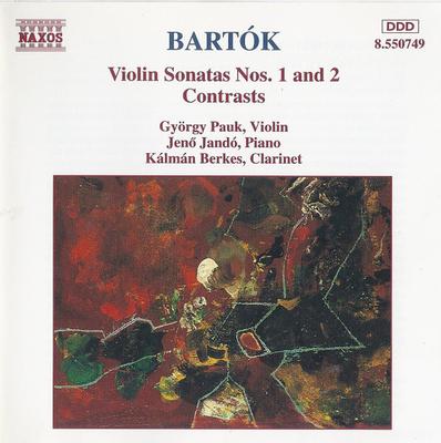 CD BÉLA BARTÓK, GYÖRGY PAUK, JENÖ JAND - Violinsonaten Nr.. 1 und 2 / Contr 8550749 Naxos 1994 Europa Klassik Gebraucht