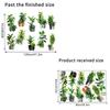 Self-Adhesive Plant Bonsai Wall Stickers Large Size Wall Mural Green Plants Wallpaper  Living Room