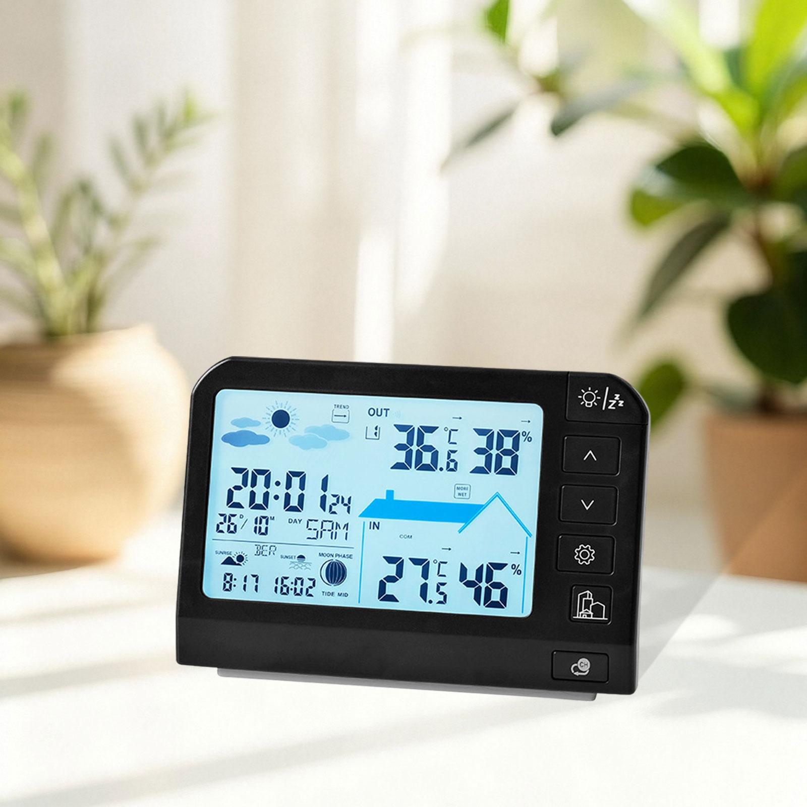 

Метеостанція з підсвічуванням, Практичний погодний годинник, Виявлення температури та вологості для навчальної кімнати, Полиці, Тумбочки