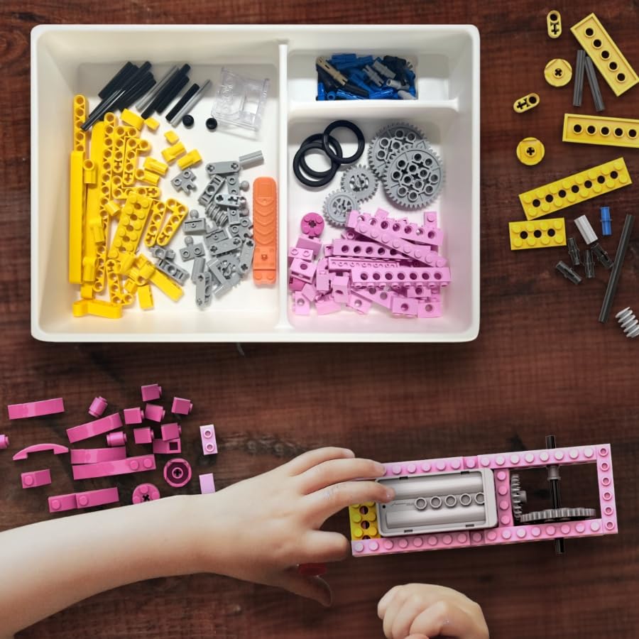 Apitor Robot G Retractable Amusement Park Block Set Assembly Robot Toy for Educational Toy with Sorting Christmas Birthday Day Elementary School Ages