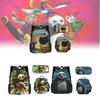 Kung Fu Panda Backpack Set Waterproof Cartoon Design For Kids School 3-piece Set