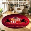Round Rug Custom NameSunderland FC Pattern Non Slip Carpet Home Floor Decor