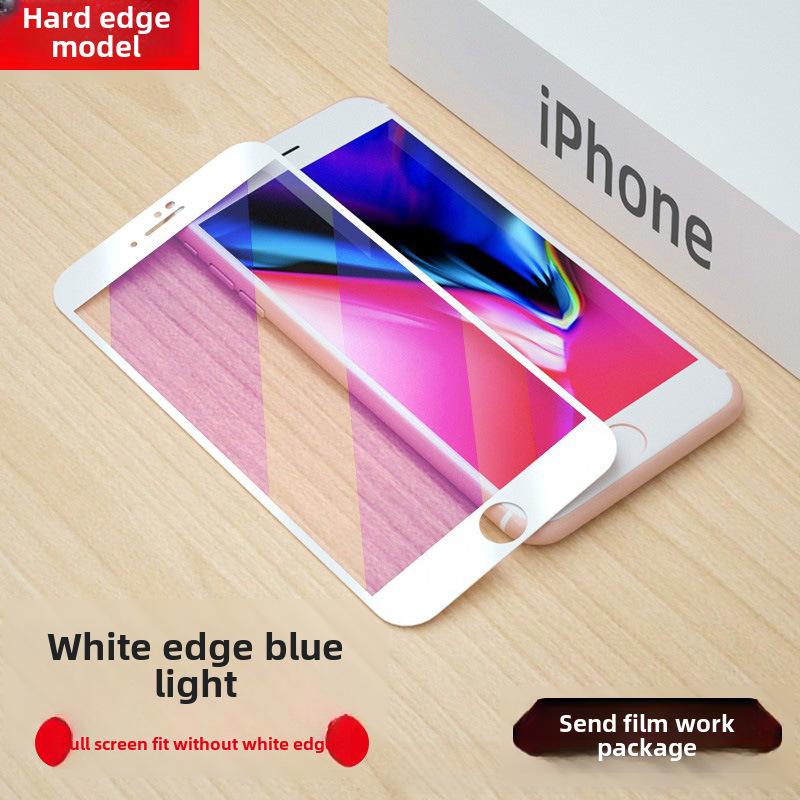 Ochranné tvrzené sklo pro iPhone 6s/7 Plus/8 Plus/SE 2/SE 3 - Pokrytí celého okraje (K dispozici v černé/bílé barvě)