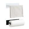 Punching Roll Paper Holder Kitchen Tissue Holder Cling Film Storage Holder self-adhesive Seamless Wall Mounted Storage Rack