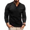 Fashionable Men's Long-Sleeved T-Shirt Breathable and Cool Men's Top