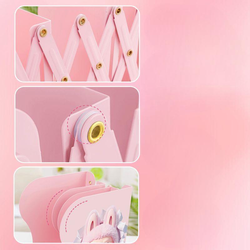 Extendable Bookstand, Thickened Bookshelf, Desktop Book Storage Rack, High School Student Baffle, Book Clip Folding and Fixed